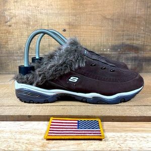 Skechers Sled Dog Mule | Women’s | Brown White